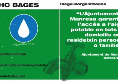 L’Ajuntament de Manresa garanteix l’accés a l’aigua potable❓❓❓